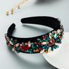 Diadema para el cabello Homing Barroco Industria Pesada Accesorios para el Cabello Super Flash Flor de Cristal Taladro de Vidrio Aro Moda Femenina Lujo Street Photostyle Accesorios para el Cabello