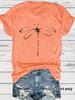 Camiseta de manga corta con cuello redondo y estampado de libélula europea y americana de Independent Station para mujer, disponible en eBay.