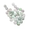 Cuentas Dispersas de Jade Material de Jade Bashan Cuentas Redondas Cuentas Dispersas 10mm Verde Frijol Cuentas Dispersas Pulsera Collar Accesorios Cuentas Dispersas