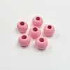 Accesorios para Joyería DIY 25mm Cuentas de Madera de Agujero Grande de Colores Barniz Brillante Cuentas Sueltas Materiales para Accesorios de Joyería Cuentas de Madera