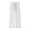 Calças Texturizadas Clean Fit Masculinas Primavera Marca Moderna Calças Casuais Drapeadas Soltas Perna Reta Juvenil Calças Esportivas