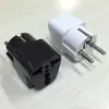 Adaptador de tomada padrão alemão plugue de cobre puro material antichama Adaptador de tomada alemão Adaptador de tomada francês Tomada padrão europeu