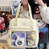 Nova Bolsa Tiracolo Simples para o Dia a Dia Versátil de Ombro Grande Capacidade Bolsa de Dor Bidimensional Portátil Mochila Atacado Não