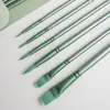 Set de Pinceles de Pintura al Óleo Digitales Mai Pelo de Nylon Pluma Profesional para Acuarela Estudiante de Arte Especial Pintura Cabeza Redonda Cabeza Plana Pintura