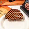 Horquilla de Halloween transfronteriza Qiyue, divertida pinza para el pelo con forma de calabaza, para la parte posterior del pelo, para recogido de murciélago, accesorios para el cabello al por mayor