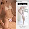 Venda Direta de Fábrica de Lingerie Sedutora Feminina com Decote Halter, Conjunto de Biquíni Três Peças, Roupa Sexy