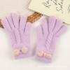 2025 Nuevos Guantes Bordados para Mujer Lindo Oso Sonriente de Dibujos Animados Otoño e Invierno Cálidos y a Prueba de Frío Agujas para Hombres y Mujeres