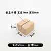 Madera maciza de haya base de madera para tarjetero base de madera para notas adhesivas soporte base de madera inserto de tarjeta para notas adhesivas cartel de mesa marca