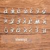 26 Pingentes de Letras Inglesas, Prata Antiga Atacado DIY Liga de Zinco Joias, Joias, Bagagem, Acessórios para Celular