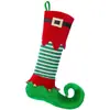 Transfronteiriço Novo Produto Elfo de Natal Meias de Natal com Sino Meias de Elfo Pingente de Árvore de Natal Presentes Decoração de Natal