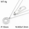 Estilo Coreano Entrada Luxo Nicho Aço Inoxidável Diamante Coração Amor Pingente Aço Titânio Banhado Ouro 18k Personalizado Colar em Forma de Coração Joias