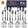 Popular Conjunto de Talheres de Aço Inoxidável 1010 Transfronteiriço Conjunto de 16/24/30 Peças Faca de Churrasco, Garfo, Colher Conjunto de Talheres Estilo Ocidental