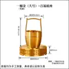 Tendencia de Tiktok Latón Atrae Fortuna Cubo de Oro Adorno Metal Dorado Chapado Lingote Pequeña Barra de Oro Latón Cubo de Agua Cobre Adorno
