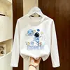 Camiseta de Manga Larga para Niños 2026 Nuevo Estilo Niños Primavera y Otoño Capa Base Niños Pequeños Bebé Dibujos Animados Algodón Puro Superior Camisa de Moda