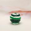 Han Yuyuan Cor Bonito Óleo Gotejando Vidro Redondo Talão Furo Reto Artesanal DIY Brincos Pulseira Pingente Decoração Material Acessórios