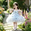Vestido Princesa Elsa Meninas 2026 Outono Festa de Aniversário Infantil Vestido de Menininha Estiloso Vestido Lolita