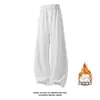 2026 HK26706 Calça de Fleece Forrada Base Branca Super Macia com Pernas Curvas M-5XL HK26956-Especial P31