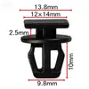 100 piezas de sujetadores para panel de moldura de puerta de coche de 10 mm, sujetadores para piezas interiores de coche adecuados para coches Renault