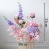 Decoración de Boda Rosa Bola de Flores Arreglo Floral Tablero Kt Floral Diseño de Fiesta de Cumpleaños Flor para Mesa de Comedor Flor Artificial Flor Falsa Arreglo de Piso