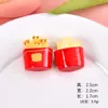 Ursinho Fofo Hambúrguer Comida Brinquedo Acessórios Casa de Bonecas DIY Feito à Mão Gel de Creme Presilha de Cabelo Acessórios de Cabelo Acessórios de Resina