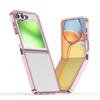 Adecuado para Samsung Z Flip6 Carcasa de Teléfono Móvil Sombra Brillante Transparente Galaxy Z Flip5 Cubierta Protectora Anticaídas