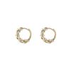 Aretes de Aro con Perlas Chapados en Oro de 14K, Diseño de Nicho con un Toque de Sofisticación, Nuevos Aretes de Moda 2025, Cierres de Oreja de Fábrica