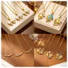 Collar de borla de diamantes con esmalte de gota de lujo ligero estilo francés microincrustado para mujer, cadena de clavícula dulce de dopamina a la moda de alta gama