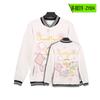 Navidad impresión digital talla europea uniforme de béisbol manga larga polar cuello redondo chaqueta abotonada femenino suministro transfronterizo de Amazon