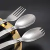 Aço Inoxidável 304 Dobrável Colher 70% de Desconto Estilos Colher e Garfo com Caixa Viagem Outdoor Piquenique Utensílios de Mesa Portátil Fabricante