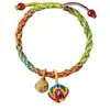 Pulsera Hecha a Mano de Cuerda de Cinco Colores del Festival del Bote del Dragón, Pulsera de Hilo de Cinco Colores Zongzi, Pulsera Tradicional de Cinco Colores Nudo de Dragón