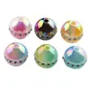 Anillo de 16 mm de Dos Colores Color UV Incrustado con Diamante Anillo de Ensueño Color AB Cuentas Redondas Cuentas Sueltas Cuentas Espaciadoras Accesorios para Pulsera Collar DIY