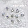 Video de Uñas Artísticas Color Moonlight Ultra Brillante de Moda Producto Terminado con Diamantes Apilados de Cristal y Perlas Decoración Popular de Diamantes Irregulares en Forma de Corazón, Rectangulares y de Ángulo Recto