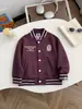 Chaqueta Casual Nueva de Primavera y Otoño para Niños de 26, Chaqueta de Béisbol de un Solo Botón de Marca Moderna Estilo Coreano, Top Versátil para Niños y Niñas