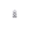 Fábrica al por mayor de accesorios de joyería DIY, pendientes de oso de aleación de zinc de color caramelo brillante, pendientes, colgante, material colgante