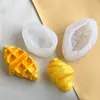 Forma para Assar Bolo de Waffle Biscoito Molde de Silicone para Bolo de Simulação Molde de Silicone para Vela de Aromaterapia DIY