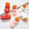 Juguete de Comida de Simulación Modelo Papas Fritas Accesorios de Resina DIY Pasador Funda de Teléfono Decoración Colgante Parches Materiales