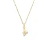 Colgante de Collar Luochen Transfronterizo Más Vendido con Zirconia Hoja de Arce, Cadena de Clavícula Exquisita de Diseño de Nicho de Lujo Ligero para Mujer