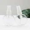 Fabricantes vendem frasco spray de plástico 50ml/75ml garrafa pet frasco spray redondo transparente sub-embalagem de perfume