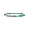 Amazon Oferta Caliente Pulsera de Cuentas de Piedra Natural de 4 mm Ojo de Tigre Ágata Roja Piedra Volcánica Esmerilada Negra Pulsera Elástica