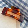 Pinza de Garra para Pelo Simple Estilo Coreano Cuadrada Mediana para la Parte Posterior de la Cabeza para Cabello Fino Pinza de Tiburón Pinza para Flequillo Pinza para el Cabello para Mujeres