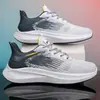 Sapatos masculinos sapatos esportivos transfronteiriços primavera novo modelo malha respirável sapatos casuais masculinos tênis de corrida sapatos de malha leves respiráveis