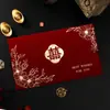 Envolvimento Flocagem Novo Estilo Chinês Envelope Vermelho para Casamento Especial Festivo Casamento Bloqueador de Porta Envelope Vermelho Suprimentos de Casamento