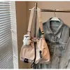 Bolso de Hombro Impermeable de Nailon con Cordón Estilo Japonés 2025 Nuevo para Viaje Casual Versátil de Gran Capacidad Cruzado