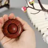 Sândalo Vermelho Sândalo Sangue Contas Giratórias de Uma Peça Pau-Rosa Peça de Mão Wen Brinquedo de Placa Descompressora UFO de Madeira Portátil
