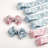Cinta con estampado de jazmín de doble cara para ropa, sombrero de paja, flor, caja de regalo, decoración, lazo, accesorios para el cabello, cinta de material