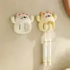 Soporte para Cepillo de Dientes de Oso Lindo Sin Perforaciones Colgante de Pared Dibujos Animados Hogar Baño Estante de Almacenamiento Soporte Doble para Cepillos de Dientes Opcional Multicolor