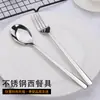 Talheres de aço inoxidável 304 colher garfo de cabo oco criativo coreano fabricantes atacado de suprimentos para restaurante hotel