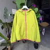 Chaqueta Cardigan con Capucha Estilo Montaña Reflectante 3m Primavera/Verano para Pareja con Color Contrastante y Costuras Visibles 11200