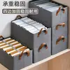 Cesta de almacenamiento de acero catiónico de gran capacidad, caja de almacenamiento, bolsa de almacenamiento, caja de almacenamiento para cajón de dormitorio, plegable