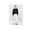 Roupa feminina original CS, camiseta de manga longa com gola redonda, corte justo, azul marinho, novo produto outono 2026 1358603001